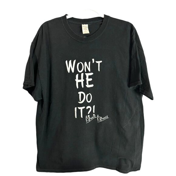 Authentic Bruce Bruce “Won’t He Do It?!” Graphic Tee - Size XL | Comedy Merch - Picture 1 of 8
